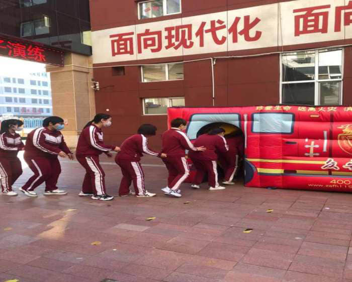 石家莊私立第一中學幼兒園“大手拉小手 幸福平安行”消防安全逃生親子演練活動圓滿成功！