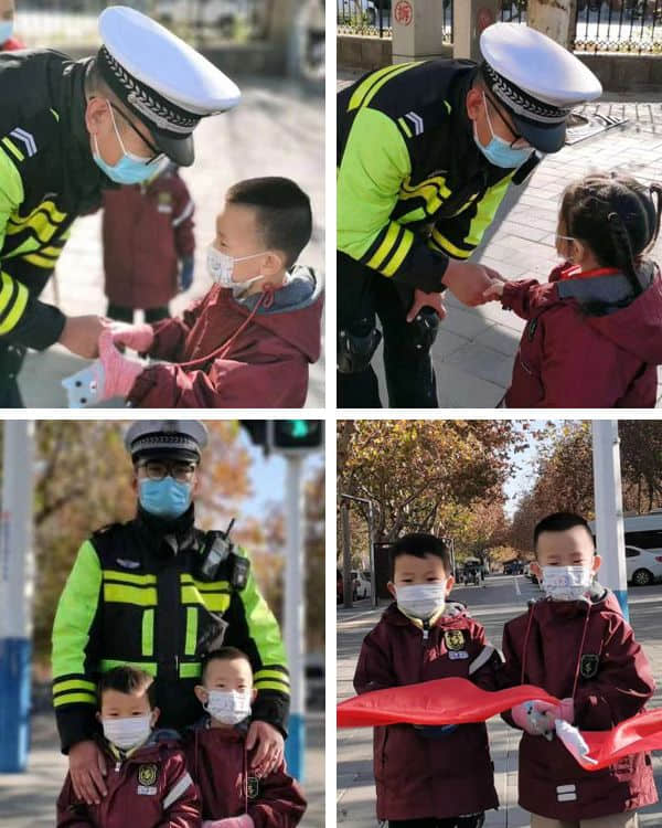 石家莊私立一中幼兒園&高新交警大隊(duì) “大手拉小手 幸福平安行” 交通安全宣傳活動(dòng)