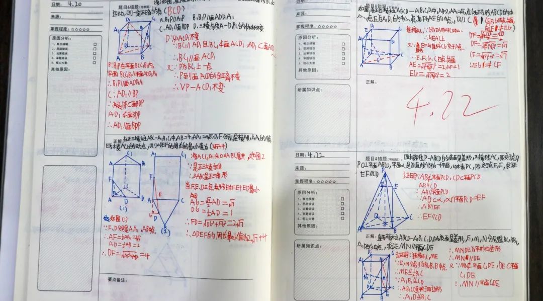 勤思善理 落筆盈尺丨改錯(cuò)本讓學(xué)習(xí)有跡可循